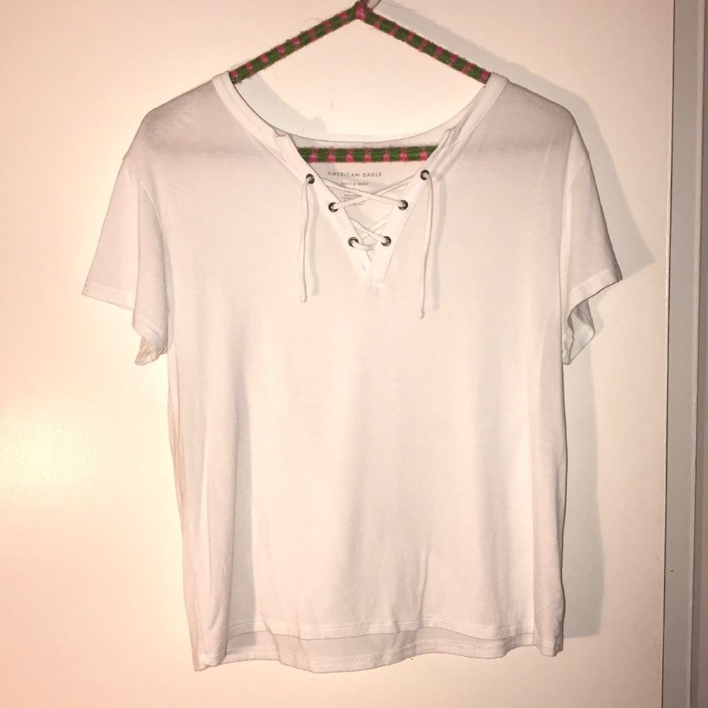 Lace up shirt